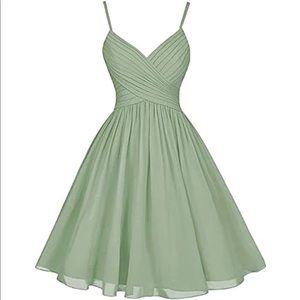 NEW Sage Green Homecoming Dress with Pockets